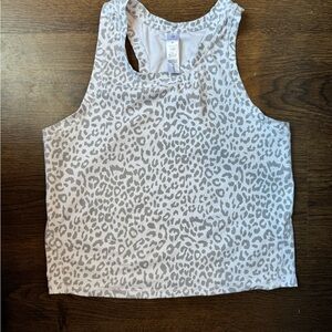 Altar’d State Revival Grey Leopard Print Tank